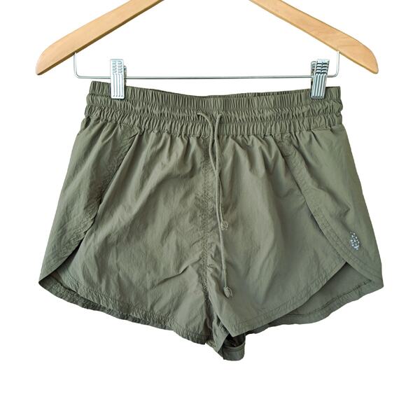 Free People Movement Shorts with Liner Activewear Olive Khaki Green - Picture 6 of 6